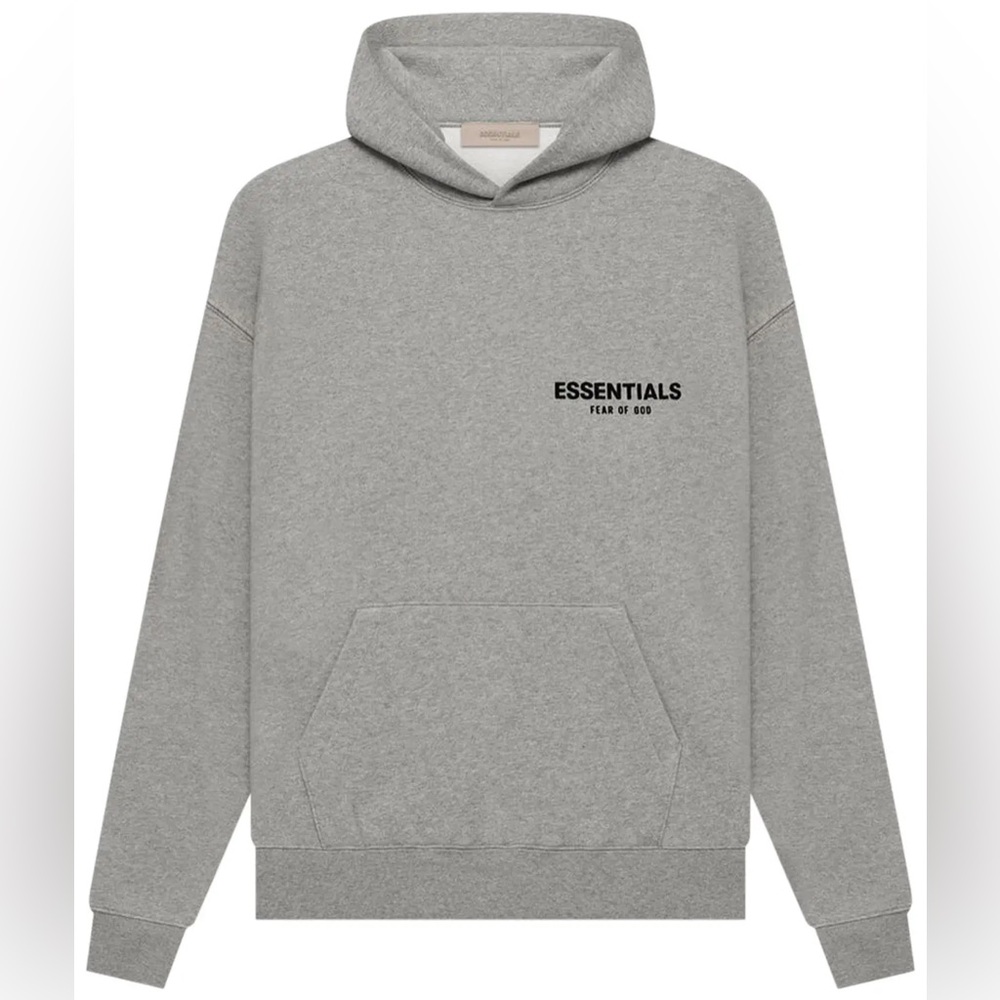 Essentials Dark Oatmeal Hoodie
